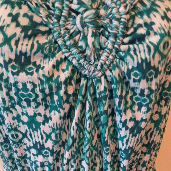 Green Ikat Maxi Dress - Picture 2 of 4